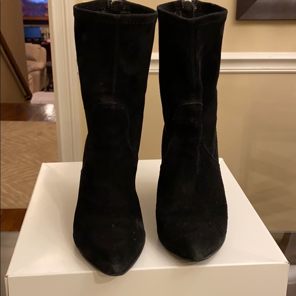 STEVE MADDEN BLACK SUEDE BOOTS - Picture 3 of 7